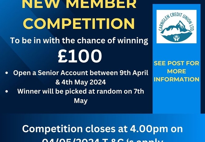 Carnglen Credit Union New Member Competition