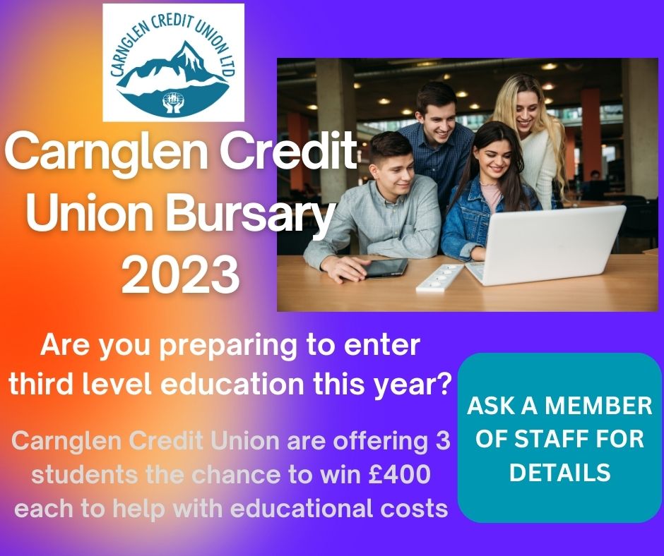 Carnglen Credit Union Bursary 2023