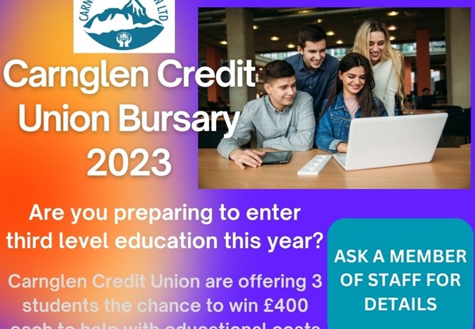 Carnglen Credit Union Bursary 2023
